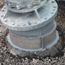 Płyta zespojona z użyciem materiału Belzona 1161 (Super UW-Metal) Płyta zespojona z użyciem materiału Belzona 1161 (Super UW-Metal)