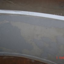 Powierzchnia odbudowana z użyciem materiału Belzona 1511 (Super HT-Metal) przed nałożeniem powłoki zabezpieczającej Powierzchnia odbudowana z użyciem materiału Belzona 1511 (Super HT-Metal) przed nałożeniem powłoki zabezpieczającej