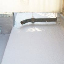 Dach zabezpieczony bezspoinową warstwą materiału Belzona 3111 (Flexible Membrane)