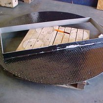 Blacha zabezpieczona materiałem Belzona 4341 (Magma CR4) doskonale chroniącym przed gorącymi kwasami