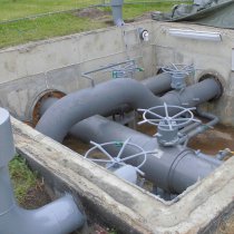 Zakończona aplikacja powłoki Belzona 5851 (HA-Barrier) na wszystkich odkrytych częściach metalowych Zakończona aplikacja powłoki Belzona 5851 (HA-Barrier) na wszystkich odkrytych częściach metalowych