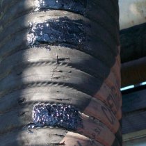 Węże ssąco-opróżniające ropy naprawione z użyciem materiału Belzona 2111 (D&A Hi-Build Elastomer)
