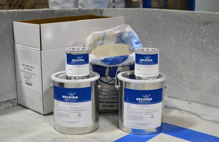 Materiał Belzona 4154 z pozyskanym lokalnie kruszywem